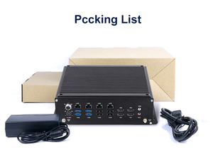 PC industrial integrada Linux Intel I5 8305G I7 8705G 6 puertos serie expansión 4G 5G ventilador computadora industrial con DC <span class=keywords><strong>9</strong></span>-36V - Product Image 6