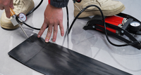 Aiguille de test de fuite de pression d'air haute précision DOBLES pour tester la qualité de soudage des géomembranes en HDPE