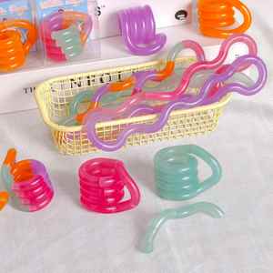 Temperature Changing Crystal <b>Twist</b> Fidget Toy Multi Color Flexible Winding Focus Training Stress Relief Toy for Kids Adults - Product Image 1