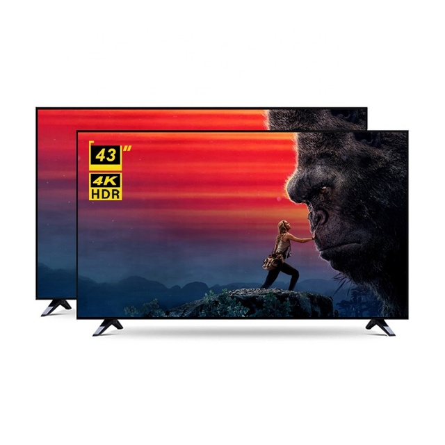 Cheap Price 4K Narrow Screen TV 43 Inch Smart LED Android Television Customize Frame and Package