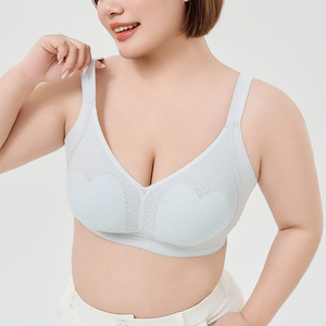 Ba phần tư cup không dây hàng ngày áo ngực liền mạch dính rộng dây đeo vai đẩy lên kích thước lớn Áo ngực phụ nữ BH cho Châu Âu Mỹ - Product Image 5