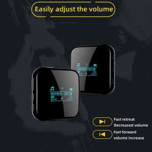 เครื่องเล่น MP3 รุ่นใหม่ล่าสุด ทรงสี่เหลี่ยมจัตุรัส ขนาดเล็ก รองรับ BT 5.4 ปุ่มควบคุมแบบเต็มรูปแบบ พร้อมระบบบันทึกเสียง AI และคลิปหนีบด้านหลัง - Product Image 4