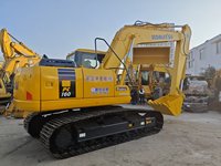 Excavatrice sur chenilles Komatsu PC160 7 d'occasion en bon état, Komatsu PC160 7 d'origine du Japon, excavatrice d'occasion pour travaux de construction