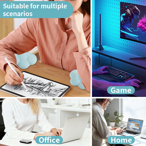 Alfombrilla de Ratón Ergonómica Personalizada con Base de PORON, Protectores de Esquinas Antideslizantes en Forma de L, con Reposamuñecas para Teclado con Memoria, para Juegos y Oficina - Product Image 4