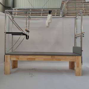 Máquina cama trapecio Mesa Pilates Cadillac Reformer madera de roble Pilates reformer 5 piezas Set - Product Image 5