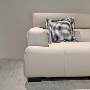 उच्च गुणवत्ता वाले सिंथेटिक चमड़े के सोफे में घर्षण खरोंच प्रतिरोध के समान नरम बनावट है। - Product Image 3