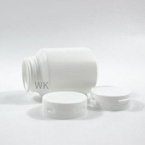 Conteneur vide en HDPE blanc de 100 ml et 150 ml pour pilules et gommes à mâcher avec bouchon à clapet - Product Image 3