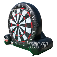 Jeu de fléchettes géant de football de 5 m avec fléchettes de football en velcro, jeu de fléchettes de football gonflable, cible de football en velcro, fléchettes de football à vendre