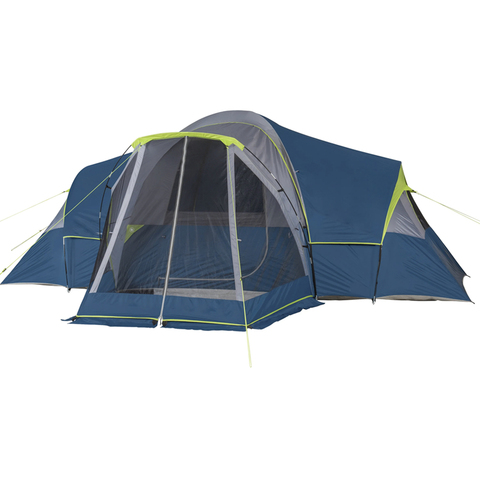 10-Person Family Camping Function 3 Rooms and Screen Porch Tent for Events Outdoor Large