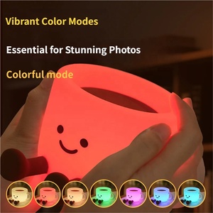 Lampe de nuit en silicone RGB à intensité variable en forme de tasse à café Mini Smile, cadeau de Noël pour enfants - Product Image 3