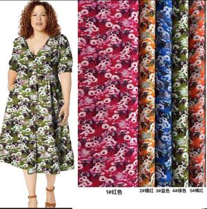 カスタマイズ可能な45*45 100% ビスコースレーヨン生地女性と子供服のために織られたパターンで快適なソフトデジタル印刷 - Product Image 1