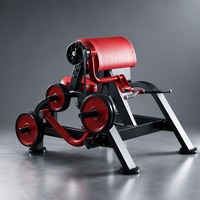 Machine à biceps assise professionnelle pour salle de sport, appareil de musculation des bras en acier robuste avec coussin cylindrique