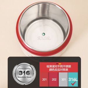 ถ้วยอาหารเช้าสแตนเลส 316L พร้อมฝาปิดและช้อน ปิดผนึกสำหรับนมถั่วเหลือง ข้าวโอ๊ต ถุงเก็บความร้อนสำหรับเดินทาง ฝาเกลียวทรงกลม - Product Image 4