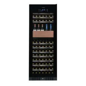 China Supplier High quality 181 Bottles Inverter Dual Zone Touch Control with air circulation system Dual Zone Wine Cellar