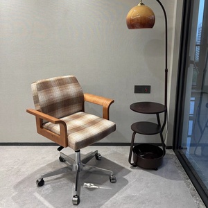 Fauteuil de bureau pivotant multifonctionnel en bois massif pour la maison et le bureau - Product Image 3