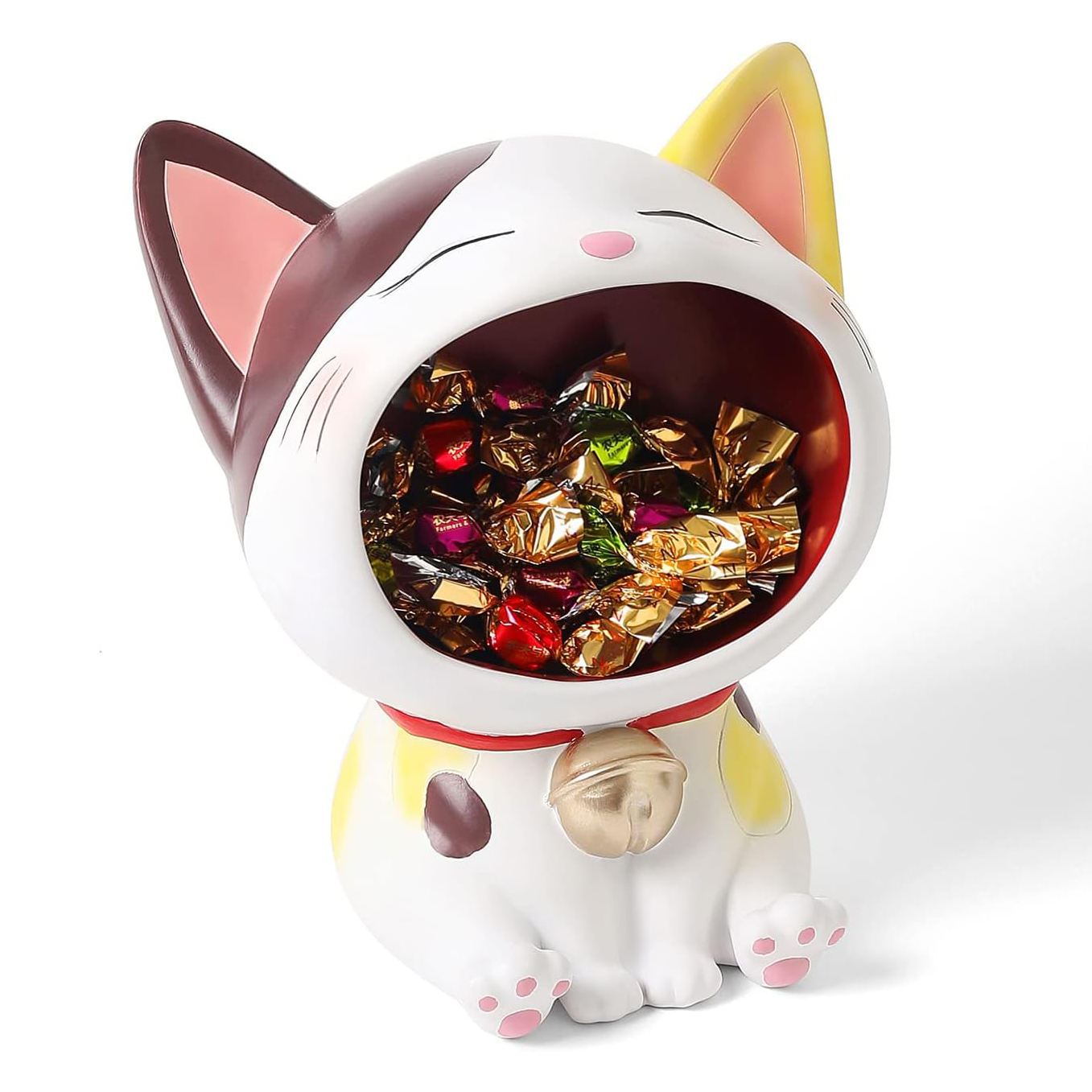 Chat (café et jaune)