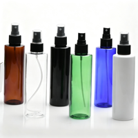 Botol PET Hitam 200ml, Botol Isi Ulang PET Putih Kosong dengan Kepala Semprot Kabut Halus, Wadah Semprot Lotion QY2802-200
