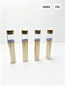 Fósforos Longos em Garrafa de Vidro Transparente com Tampa de Cortiça para Iluminação de Velas Aromáticas na Sala de Estar, Lembrança Minimalista - Product Image 6
