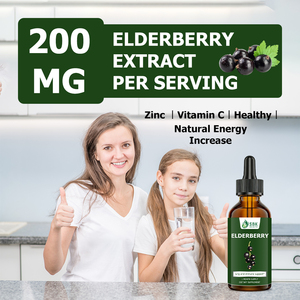 OEM ODM Custom Vitamin C <b>Supplement</b> Natural Elderberry Liquid Drops Promote Respiratory Health Elderberry Safety Herbal Drink - Product Image 4