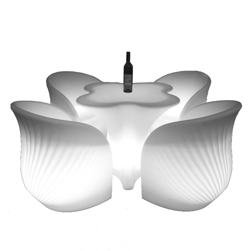 Светодиодный садовый стол и стулья