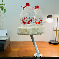 360 °   Lit pour chat pivotant pour bureau, perchoir flottant robuste avec support solide, nid rond extra-large pour chats d'intérieur