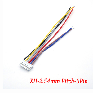 2,54 mm pitch 6-pins JST XH-serie draad-naar-printconnector mannelijke vrouwelijke behuizing terminal voor batterijkabelboom - Product Image 1