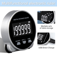 Multi Functional Digital Roller Electronic Ruler for Measuring Straight and Curved Surfaces Using a Measuring Tape