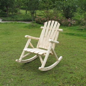 Chaises à bascule de jardin en bois de qualité exceptionnelle chaise à bascule de loisirs paresseux pour adultes - Product Image 4