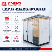 YIMENG 11KV 415V Solution de sous-poste préfabriqué triphasé européen compact pour transformateur et appareillage extérieur