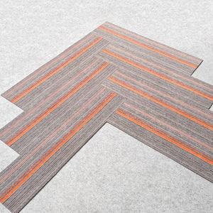 Commercial Modern Eco-Friendly <b>Puzzle</b> Pattern Anti-static Rectangle Polypropylene Carpet Tile 25x100cm - Product Image 2