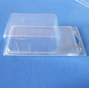 clear square PVC clamshell box for auto parts/copper products plastic blister packing blister packing box