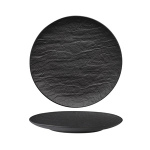 Plato de Cena M1934, Efecto Piedra Negro, Porcelana, 21 cm, para Restaurante, Catering, Hotel, Suministros al por Mayor - Product Image 1