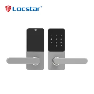 Locstar数字Nfc卡二维码Serrure气缸cerraduraas Inteligentes Puerta外部智能电动智能钥匙锁