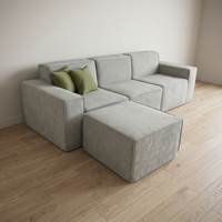 Sofá Modular de Tres Plazas de Chenilla de Expansión Rápida en Caja, Ideal para Envíos, Fabricante con Logotipo Personalizado