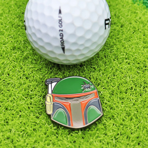 Accesorios de <span class=keywords><strong>Golf</strong></span>, Marcador de Pelota Creativo, Marcador de Posición de Pelota Guerrero Blanco y Negro, Clip para Gorra de <span class=keywords><strong>Golf</strong></span> - Product Image 3