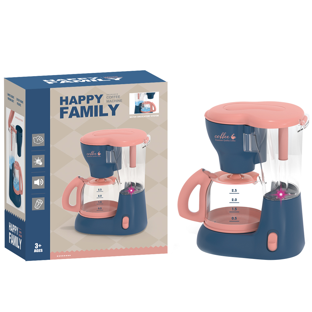 Электрическая кухонная техника, игрушечная мини-игрушка для ролевых игр с подсветкой и звуком, кухонный набор, кофемашина для детей 4-8 лет