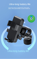Soporte para Teléfono de Bicicleta con Rastreador Global Integrado, Antirrobo, Rotación de 360°, Abrazadera Antichoque para Moto y Bicicleta