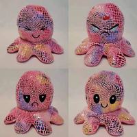 Peluche Pieuvre Électrique Musicale Réversible en Promotion – Adorable Jouet Doux et Interactif pour Enfants, Soulage le Stress