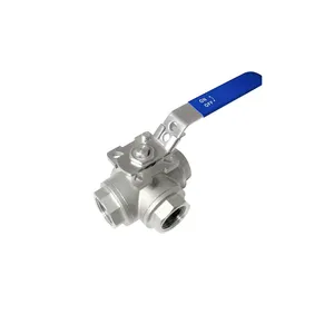 Công Nghiệp Carbon Thép Không Gỉ 3 Way Ball Valve T Loại