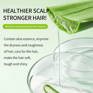 Shampoo réparateur pour cheveux bouclés naturel et végétalien en marque propre OEM avec eau de riz hydratante et nourrissante, shampooing à l'aloe vera - Product Image 5