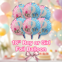 Ballons en aluminium BLN en gros de 18 pouces pour garçon ou fille, pour fêtes de Noël, baby shower, forme ronde, pour la célébration de la première année des enfants