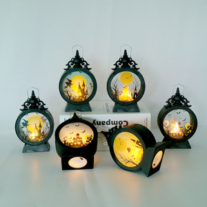 Lanterne suspendue vintage <span class=keywords><strong>à</strong></span> LED, style bougie électronique, portable, pour décoration intérieure et éclairage de fête - Product Image 1