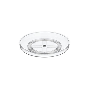 Plateau tournant transparent en plastique moulé par injection pour rangement d'épices, organisateur de conteneurs pour armoire de cuisine et garde-manger - Product Image 1