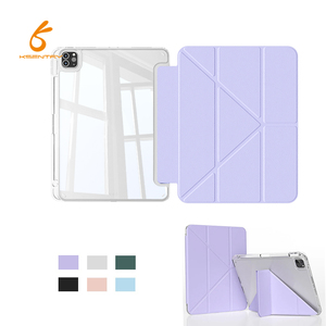 Soporte logotipo personalizado Auto Sleep Wake Smart cubierta magnética transparente PC PU Funda de cuero para <span class=keywords><strong>Ipad</strong></span> Pro 13 pulgadas M4 2024 - Product Image 4