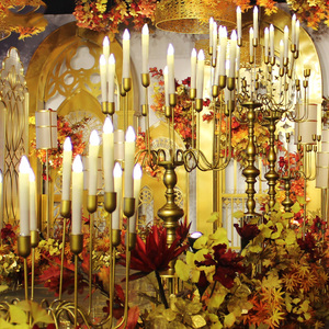 Accessoires de scène de mariage grands chandeliers <span class=keywords><strong>en</strong></span> <span class=keywords><strong>fer</strong></span> <span class=keywords><strong>forgé</strong></span> décoration de Pâques du sol au sol centre commercial décoration Meichen. - Product Image 4