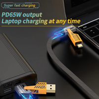 Cable de Carga USB-C Trenzado Tipo C 1M 2M 4M 1PD 65W 27W Carga Rápida con Cubierta de Aleación de Zinc y Nylon Multifunción para Teléfono 4M