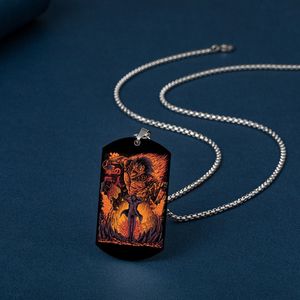 Collar <span class=keywords><strong>de</strong></span> Anime Ataque a <span class=keywords><strong>los</strong></span> <span class=keywords><strong>Titanes</strong></span>, Collar con Colgante <span class=keywords><strong>de</strong></span> Acero Inoxidable <span class=keywords><strong>de</strong></span> Moda, Accesorios <span class=keywords><strong>de</strong></span> Joyería <span class=keywords><strong>de</strong></span> Cómics para Hombres y Mujeres - Product Image 5