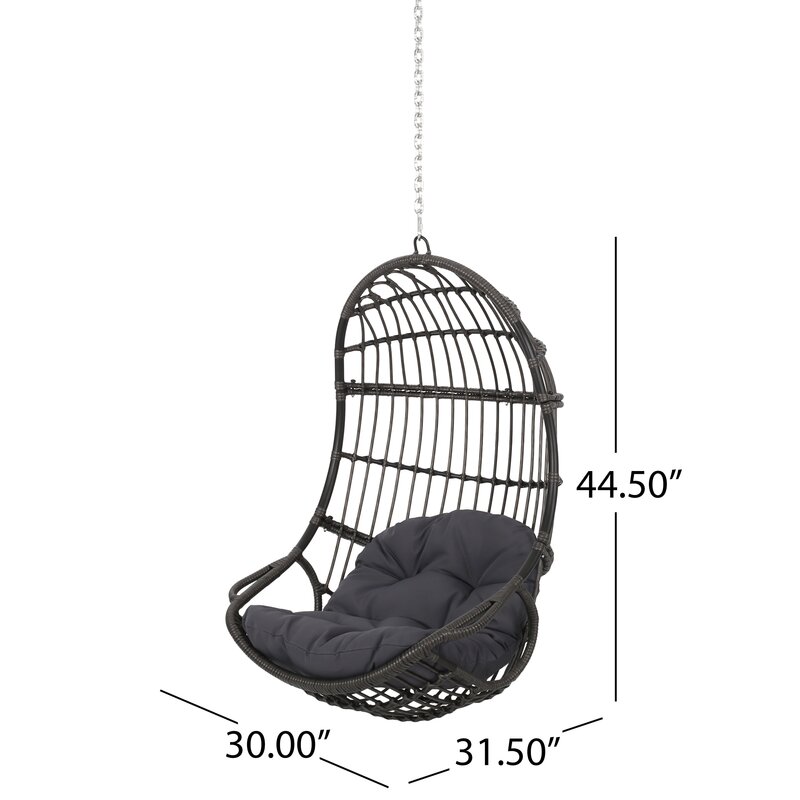 Hot sale outdoor swing patio swing chair rattan porch swing