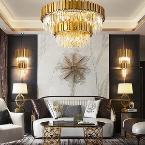 Moderna hall dell'hotel grande <span class=keywords><strong>lampadario</strong></span> di cristallo di lusso K9 <span class=keywords><strong>con</strong></span> <span class=keywords><strong>lampadario</strong></span> a sfera lampada - Product Image 3
