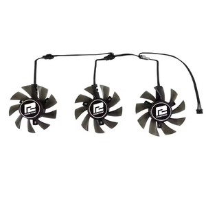 Ventilador de tarjeta de vídeo de 75mm, GA81S2U, para POWERCOLOR R9 390 8GB, RX <span class=keywords><strong>570</strong></span> 4G, para Powercolor Red Devil RX 480 <span class=keywords><strong>8G</strong></span>, reemplaza a PLD08010S12H - Product Image 5